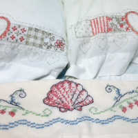 The three rescued pillow cases.